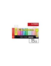 ROTULADOR STABILO BOSS FLUORESCENTE 70 BLISTER 15 UD.SURT. 2