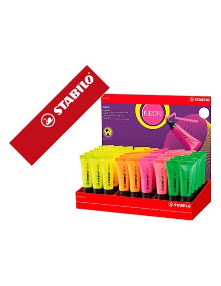 ROTULADOR STABILO FLUOR.72 NEON EXPOSITOR 45 UD.SURT.