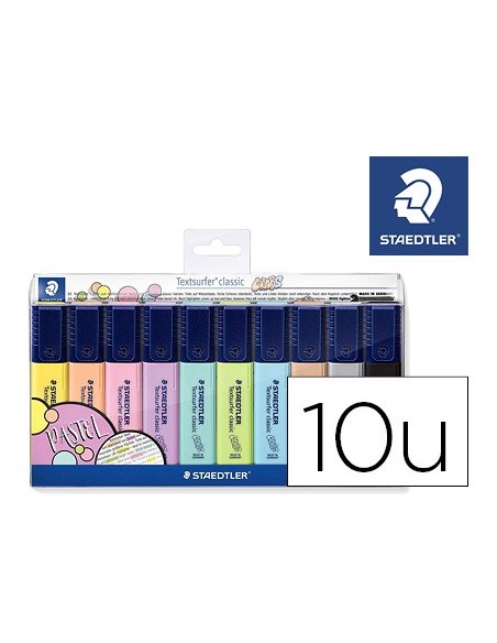 ROTULADOR TEXTSURFER CLASSIC 364 PASTEL & VINTAGE BOLSA 10 UD.SURT.