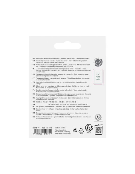 ROTULADOR FABER FLUORESCENTE TEXLINER 46 METALICO  4 UD.SURT.