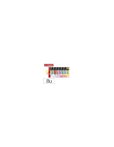 ROTULADOR STABILO BOSS FLUORESCENTE 70 PASTEL  8 UD.SURT.