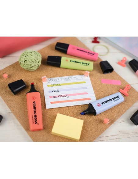 ROTULADOR STABILO BOSS FLUOR.70 PASTEL EXPOSIT BOMBONERA 60 UD.SURT.