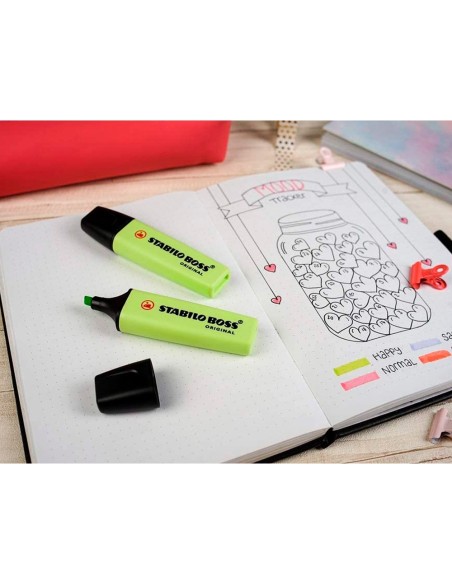 ROTULADOR STABILO BOSS FLUORESCENTE 70 PASTEL CHISPA LIMA