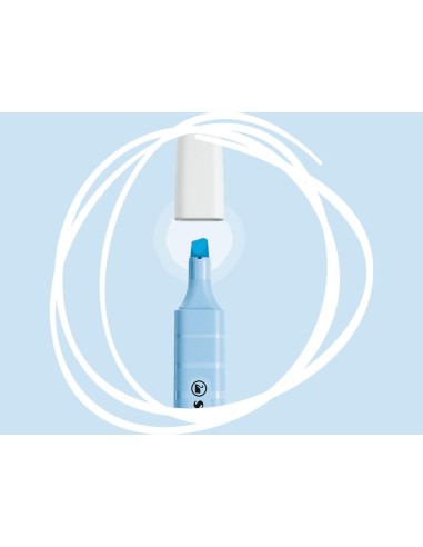 ROTULADOR STABILO FLUORESCENTE SWING COOL PASTEL AZ. NUBLADO