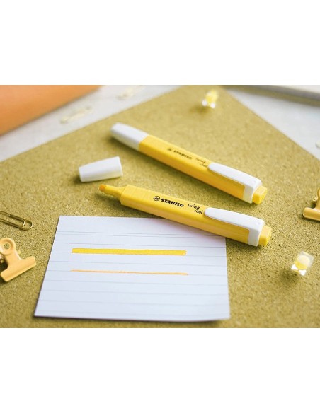 ROTULADOR STABILO FLUORESCENTE SWING COOL PASTEL AM. CREMOSO