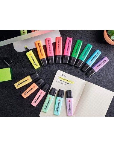 ROTULADOR STABILO BOSS FLUORESCENTE 70 PASTEL FUC. HELADO