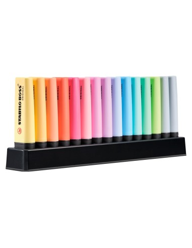ROTULADOR STABILO BOSS FLUORESCENTE 70 PASTEL DESKSET  15 UD.SURT.