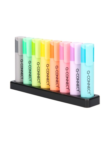 ROTULADOR Q-CON.FLUORESCENTE PASTEL BISELADA  8 SURT.