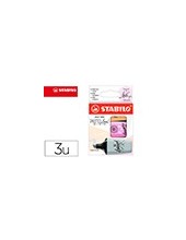 ROTULADOR STABILO BOSS MINI PASTEL LOVE  3 UD.FUC/NAR./GRIS 2