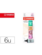 ROTULADOR STABILO BOSS MINI PASTEL LOVE  6 UD.SURT.