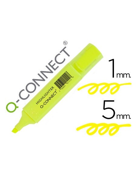 ROTULADOR Q-CON.FLUOR AMARILLO PUNTA BISELADA