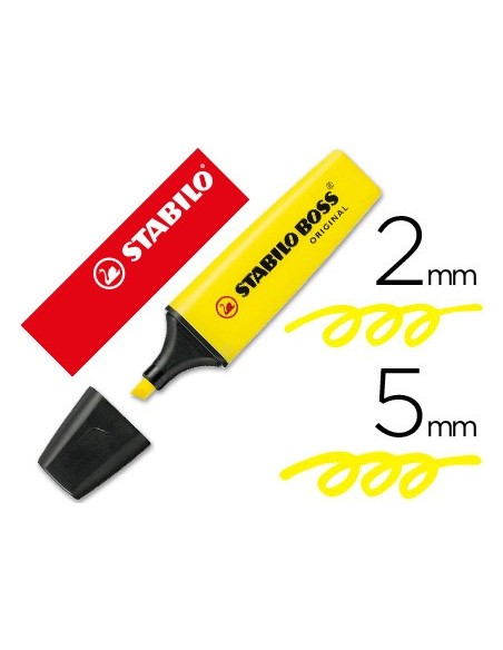 ROTULADOR STABILO BOSS FLUOR 70 AMARILLO