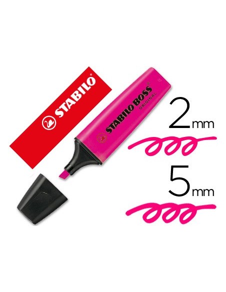 ROTULADOR STABILO BOSS FLUOR 70 ROSA
