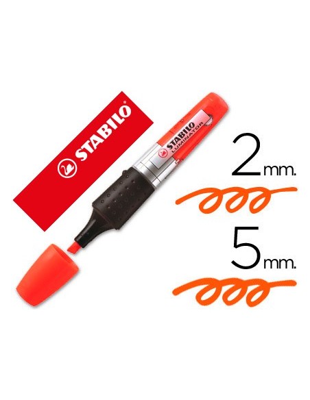 ROTULADOR STABILO BOSS LUMINATOR NARANJA TINTA LIQUIDA