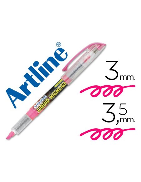 ROTULADOR ARTLINE FLUOR EK-640 ROSA PUNTA BISELADA