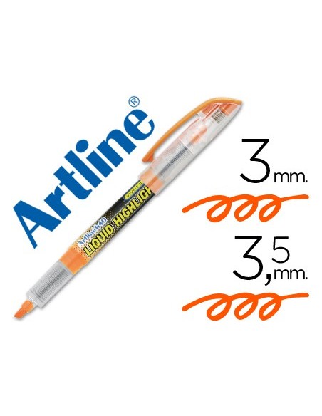 ROTULADOR ARTLINE FLUOR EK-640 NARANJA PUNTA BISELADA