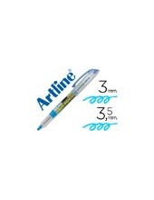 ROTULADOR ARTLINE FLUOR EK-640 AZUL PUNTA BISELADA 2