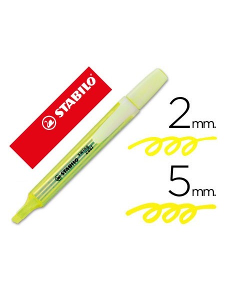 ROTULADOR STABILO MARCADOR FLUOR SWING COOL AMARILLO