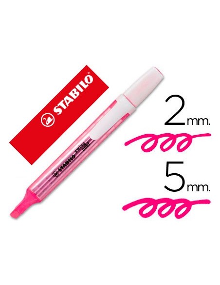 ROTULADOR STABILO MARCADOR FLUOR SWING COOL ROSA