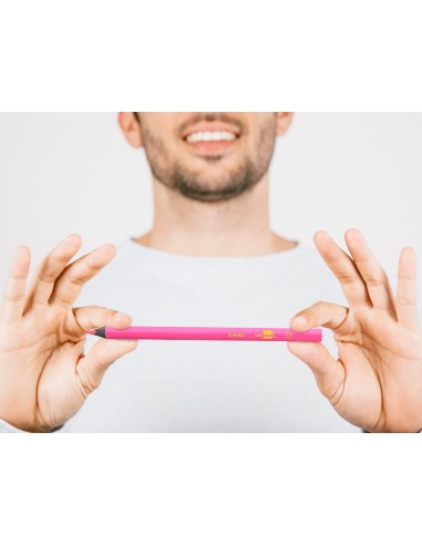 LAPICES DE COLORES LIDERPAPEL JUMBO NEON ROSA