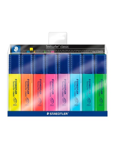 ROTULADOR STAEDTLER TEXTSURFER 364 FLUOR.BOLSA 6 UD.SURT.+ 2 REGALO