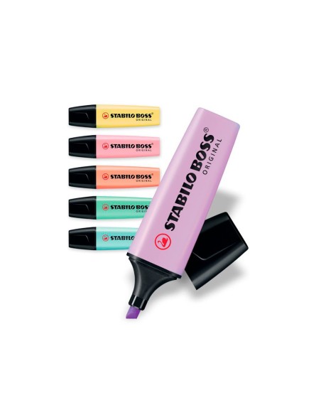 ROTULADOR STABILO BOSS PASTEL FLUORESCENTE 70  ESTUCHE 6 UNID. STDOS