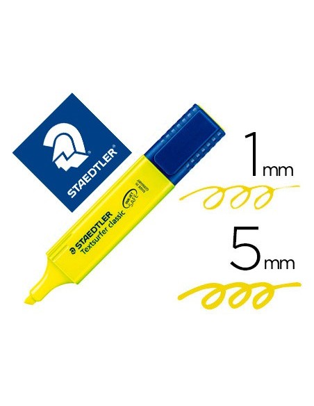 ROTULADOR STAEDTLER TEXTSURFER CLASSIC 364-1 FLUOR.  AMARILLO**752315