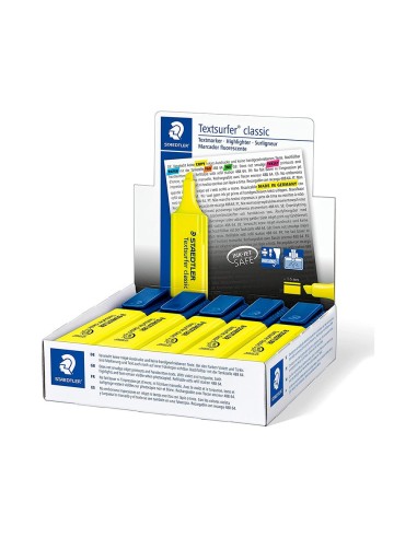 ROTULADOR STAEDTLER TEXTSURFER CLASSIC 364-1 FLUOR.  AMARILLO**752315
