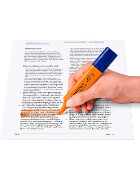 ROTULADOR STAEDTLER TEXTSURFER CLASSIC 364-4 FLUOR.  NARANJA**752366