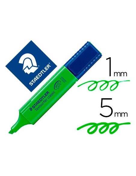 ROTULADOR STAEDTLER TEXTSURFER CLASSIC 364-5 FLUOR. VERDE**752374