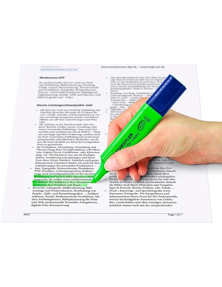 ROTULADOR STAEDTLER TEXTSURFER CLASSIC 364-5 FLUOR. VERDE**752374