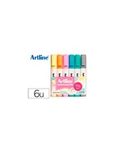 ROTULADOR ARTLINE FLUOR.EK-660 PASTEL BOLSA 6 UD.SURT. 2