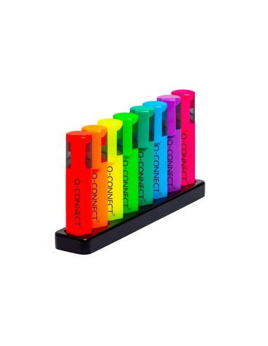 ROTULADOR Q-CON.FLUORESCENTE NEON BISELADA  8 SURT.