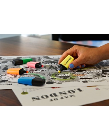 ROTULADOR STABILO BOSS MINI  5 UD.AM./AZUL/NARANJA/ROSA/ VE.