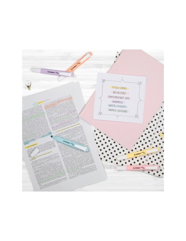 ROTULADOR STABILO FLUOR.SWING COOL PASTEL ROSA CEREZO FLOR