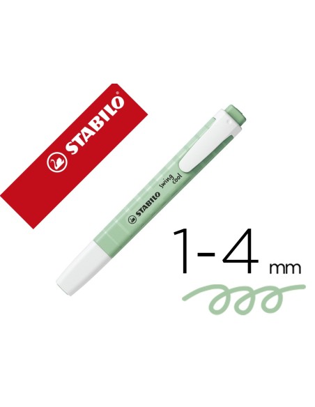 ROTULADOR STABILO FLUOR.SWING COOL PASTEL VE. MENTA