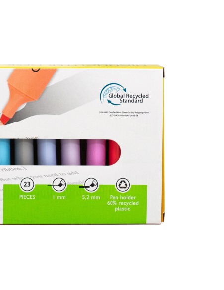 ROTULADOR Q-CON.FLUORESCENTE BISELADA  23 UD.SURT.