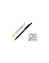 PORTAMINAS Q-CONNECT 0.5 MM CON 3 MINAS CUERPO NEGRO CON CLIP NEGRO 2