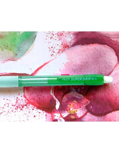 PORTAMINAS PILOT H-185 CUERPO NEON 0,5MM+1 TUBO 12 MINAS BLISTER