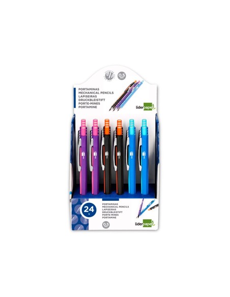 PORTAMINAS 0.5 MM COL.SURT.