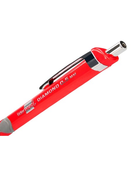 PORTAMINAS LIDERPAPEL DIAMOND 0.5 MM GOMA SUJECION SOFT COL.SURT.