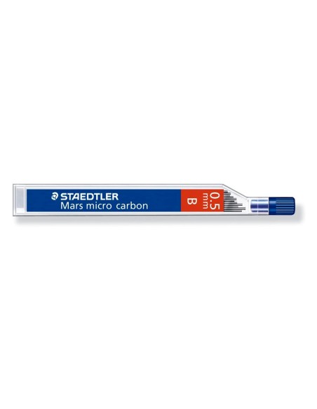 MINAS STAEDTLER MARS MICRO GRAFITO 0,5 MM B TUBO CON 12 UNIDADES