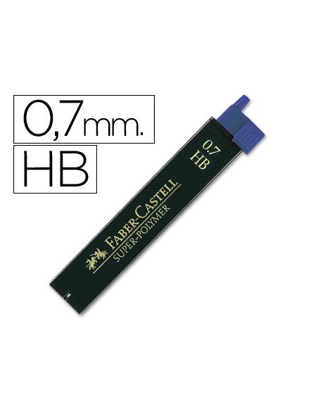 MINAS FABER GRAFITO 9067 0,7 MM HB ESTUCHE 12 MINAS