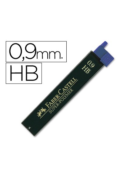 MINAS FABER GRAFITO 9069 0,9 MM HB ESTUCHE 12 MINAS