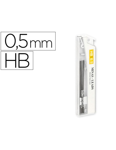 MINAS GRAFITO 0.5 MM HB TUBO 12 MINAS