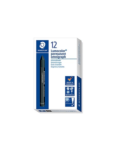MINAS STAEDTLER PARA MARCAR NEGRAS PERMANENTE OMNIGRAPH 236