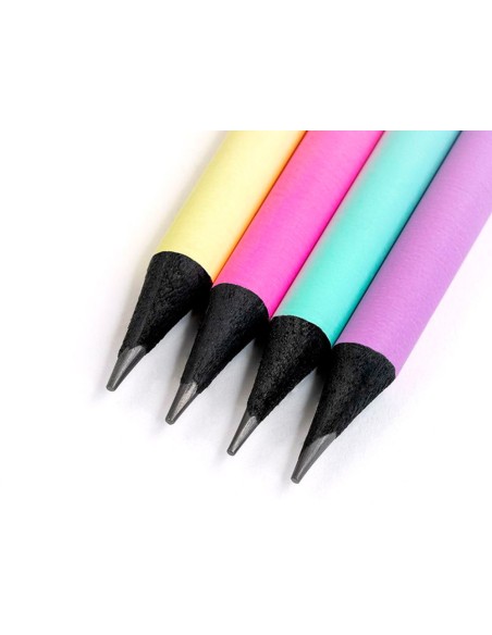 LAPICES GRAFITO MILAN SUNSET HB MADERA NG. TILO GOMA BORRAR SURT.