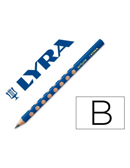 LAPICES GRAFITO LYRA GROOVETRIANGULAR MINA B 4,25 MM