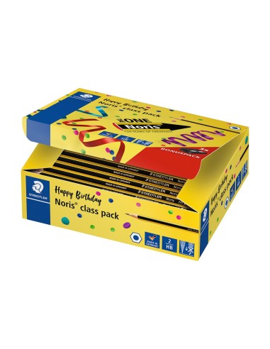 LAPICES DE GRAFITO STAEDTLER NORIS N 2 HB CLASS PACK DE 144 UNIDADES
