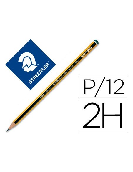 LAPICES GRAFITO STAEDTLER NORIS N.4 2H